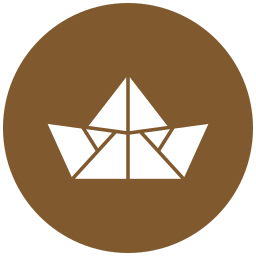 Paper boat icon