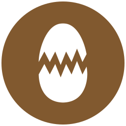 zerbrochene eier icon