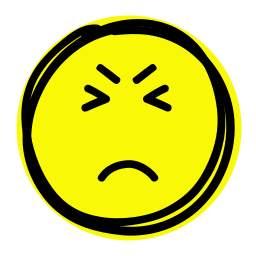 Sad face icon