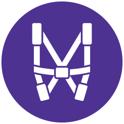 Safety harness icon