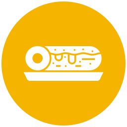 Roll cake icon