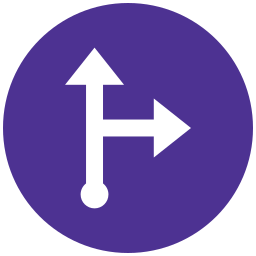 Go right icon