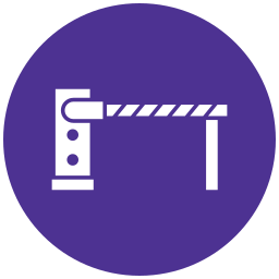 Parking barrier icon