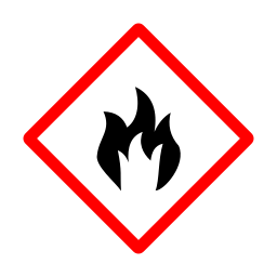 Flammable sign icon