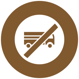 Грузовикам въезд запрещен иконка