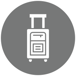 Travel bag icon