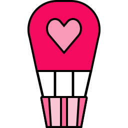 Hot air balloon icon