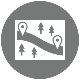 trasa narciarska ikona