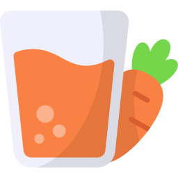 jugo de zanahoria icono
