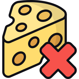 zonder kaas icoon