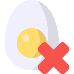Sin huevo icono