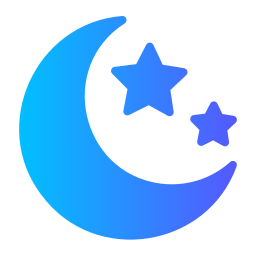 Луна и звезды иконка