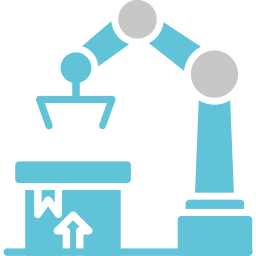 braccio robotico icona