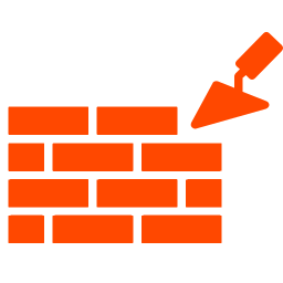 Brick wall icon