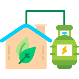 Biogas plant icon