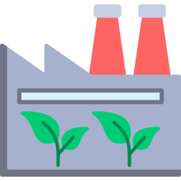 Green factory icon