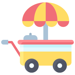 Food cart icon