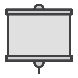 pantalla del proyector icono
