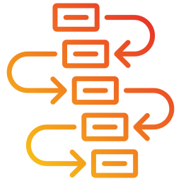 Waterfall chart icon