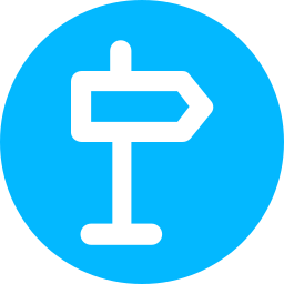 Right sign icon