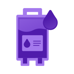 Blood bag icon