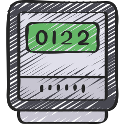 Electric meter icon