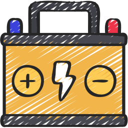 車の電池 icon