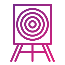 Archery board icon