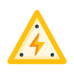 Electrical hazard icon