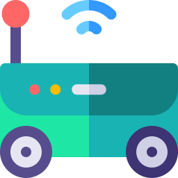 Delivery robot icon