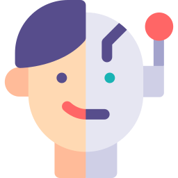 Robotic head icon