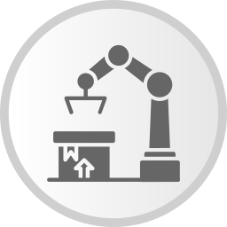 Robot arm icon