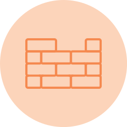 Brick wall icon