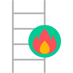 escada de incêndio Ícone