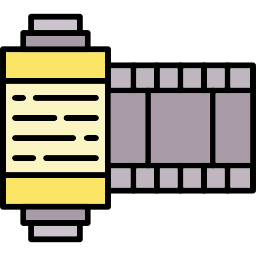 rouleau de caméra Icône