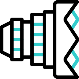 lenti della macchina fotografica icona