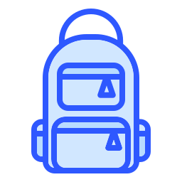 bolsa para la escuela icono