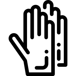 sterylne rękawiczki ikona