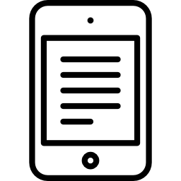tekst tabletu ikona