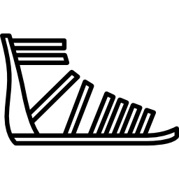 sandalia de gladiador icono