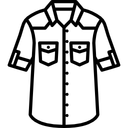 dżinsowa koszula ikona
