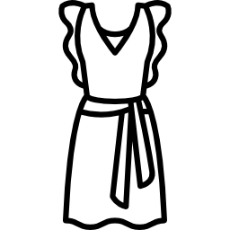 jurk met vlindermouwen icoon