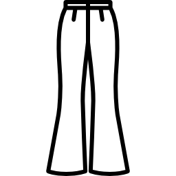 pantalones de campana icono