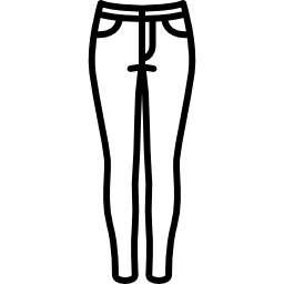 pantaloni aderenti icona