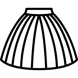 falda de tul icono