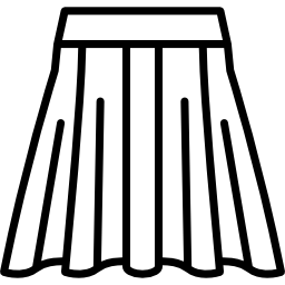 falda circular icono