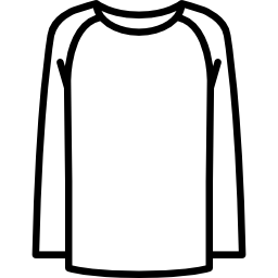 camiseta de manga larga icono
