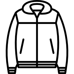 nylonowa kurtka ikona