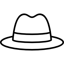 sombrero de los hombres icono