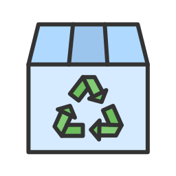 scatola di riciclaggio icona